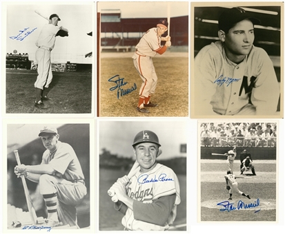 Lot of (100+) Signed Vintage 8x10 Photographs with Many Hall of Famers (Beckett PreCert)